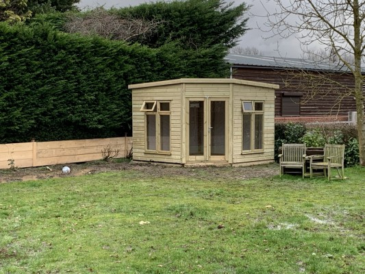 Corner Summerhouse in Garden