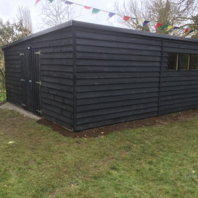 A Very Large Pent Style Workshop Shed