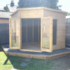 Corner Garden Shed & Base