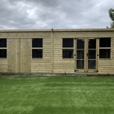 6m Wide Shed and Summerhouse