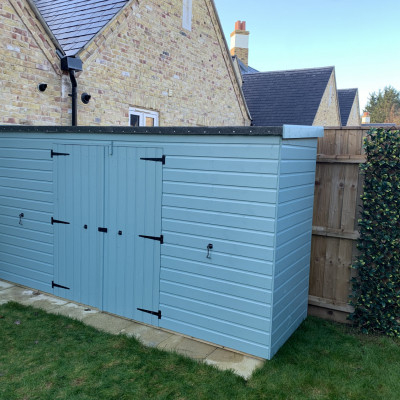 Custom Low Level Storage Shed