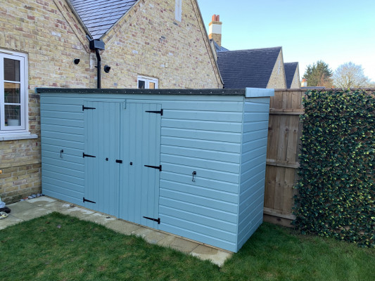 Low Level Double Door Shed