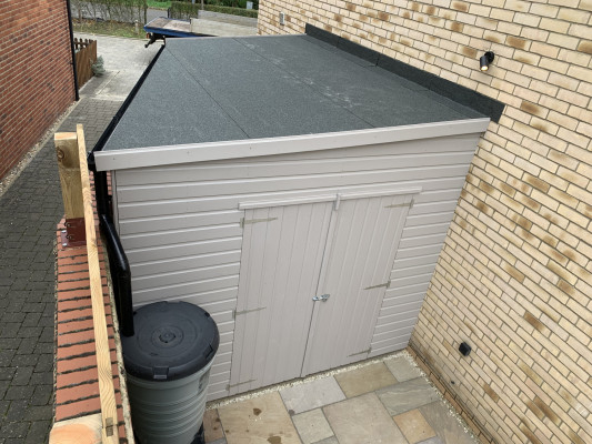 Custom 3 Sided Shed Roof