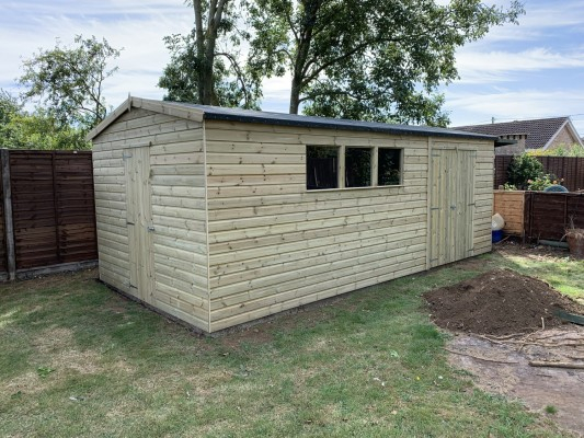 Long 10x20 Apex Shed