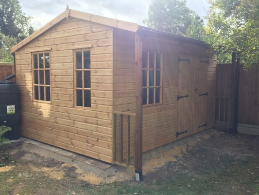 New Offset Shed and Veranda