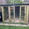 Large Glass Fronted Shed with French Doors